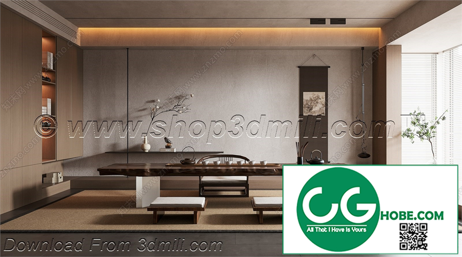 Tea Room 73 3D Model